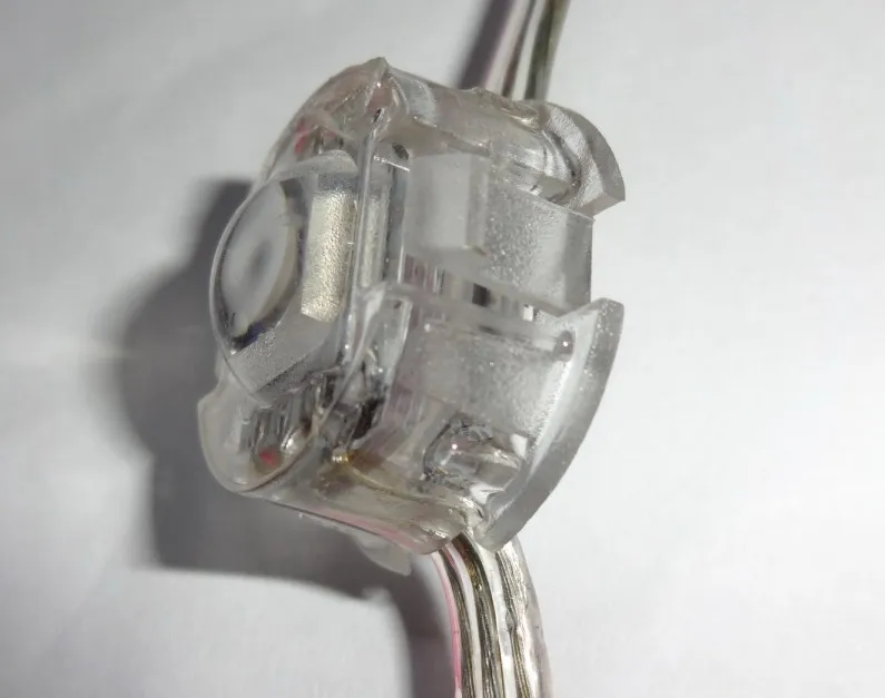 50 шт. модуль пикселей WS2811 5050 SMD 5 в пост. Тока 20 мм класс IP68 прозрачный провод с len|wire