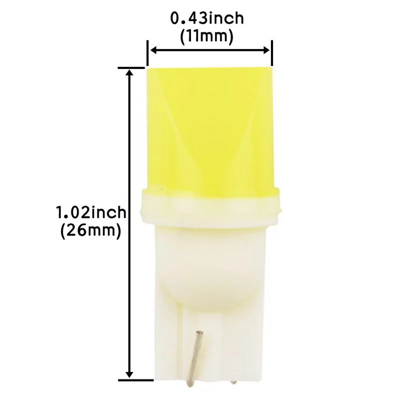 Автомобильная светодиодная лампа T10 168-Safego 10 шт. W5W 1SMD 3D Led автомобильная
