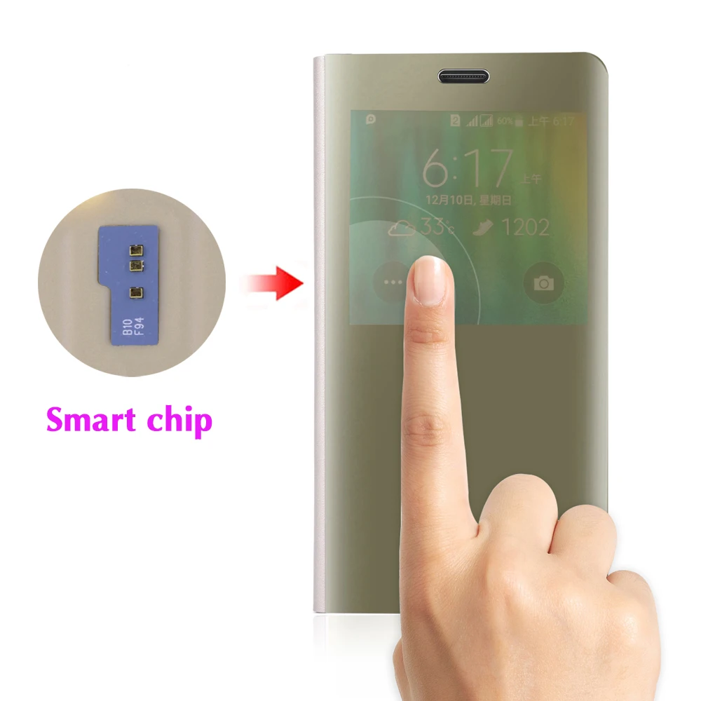 Откидной зеркальный чехол для телефона samsung Galaxy Note 4 Note4 Galaxy Z SM N910 N910F N910C N9100 SM-N910F SM-N910C