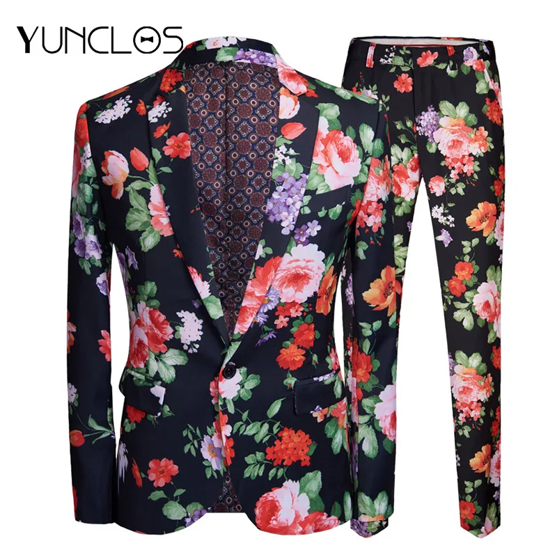 Мужские облегающие костюмы yunклос из 2 предметов для свадебной вечеринки с