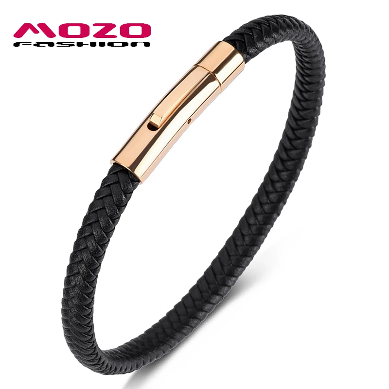 Mozo Fashion оптом подвеска плетеный кожаный браслет Для женщин ручной работы золотой