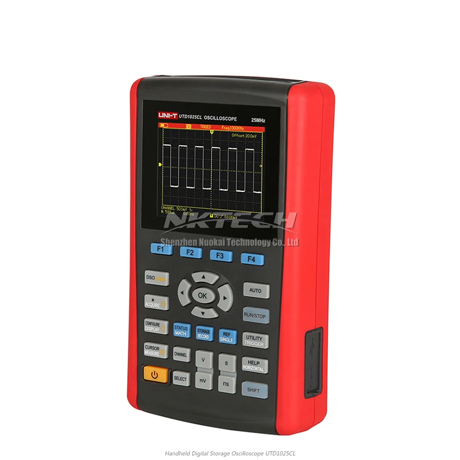 UNI-T UTD1050CL UTD1025CL портативный цифровой осциллограф Scopemeter мультиметр Сфера метр TFT полностью автоматическая шкала 50 МГц AC DC Ом F