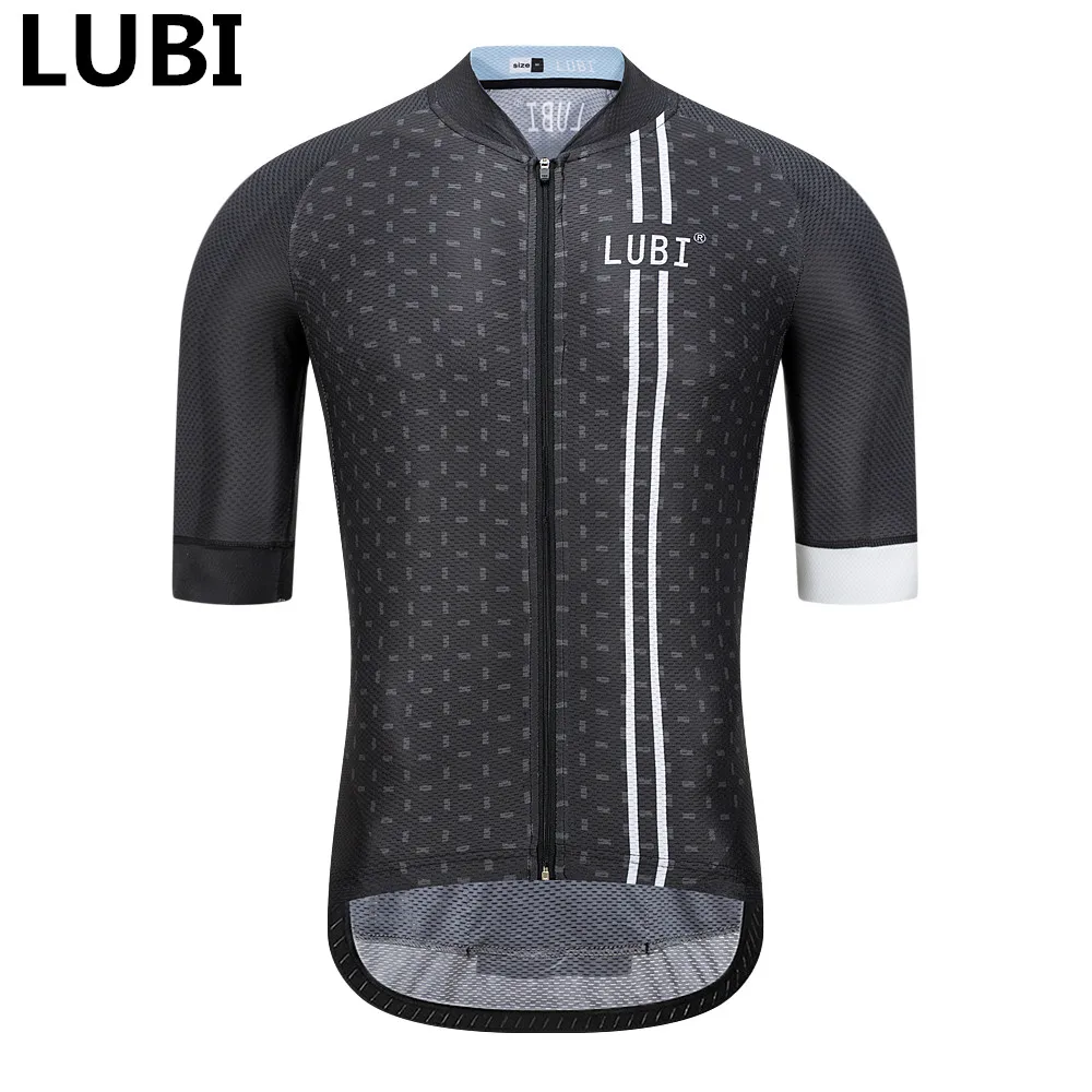 only jersey LUBI Новая мужская летняя профессиональная велосипедная Джерси с коротким рукавом спандекс велосипедная рубашка против морщин гоночная одежда для езды на горном велосипеде одежда для велоспорта - Цвет: only jersey