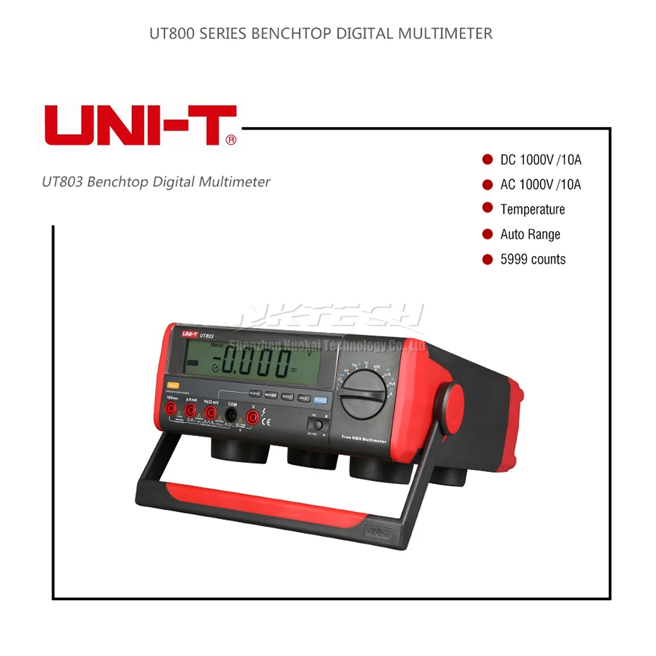 UNI-T UT805A UT804 UT803 UT802 Настольный цифровой мультиметр Высокая точность истинное среднеквадратичное значение жидкокристаллический дисплей 199999 отсчетов
