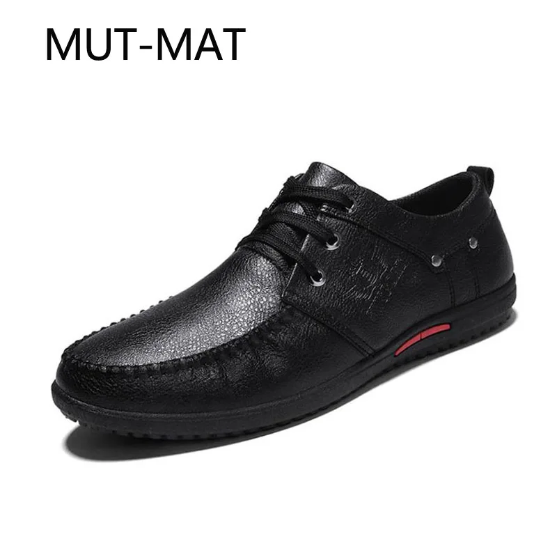 MUT-MAT Винтажная обувь в британском стиле для отдыха деловая кожаная горошек