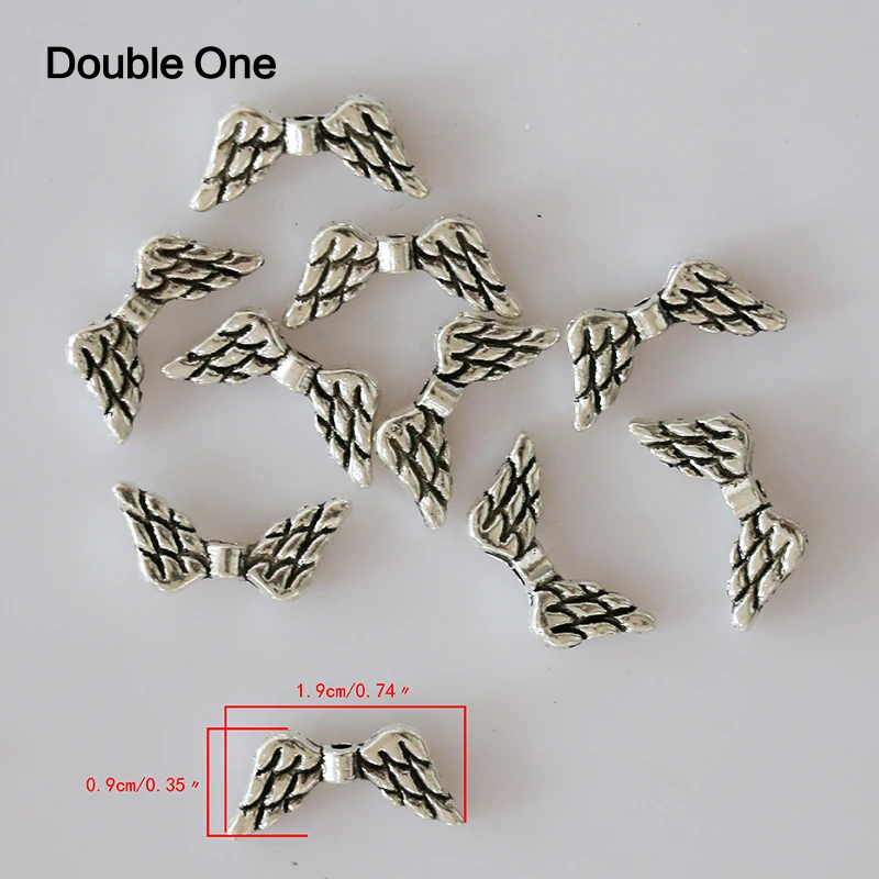 Винтажные тибетские посеребренные Крылья ангела фурнитура для самостоятельного