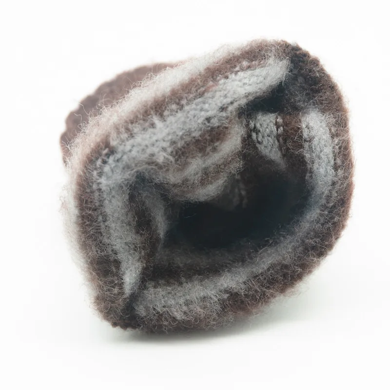 

Winter men women style striped fingerless gloves outdoor riding sports warm knit touch screen finger gloves B28