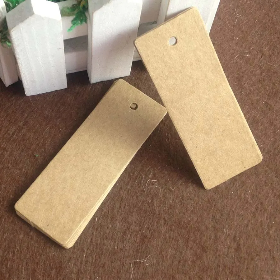 Прямоугольная подвесная бирка 2 5x7 см крафт для свадебных торжеств 100 шт./лот