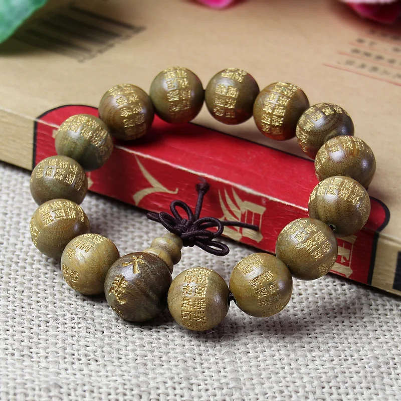 Браслет с бусинами для молитвы 1 5 см великое сочувство мантра Будда четки модные