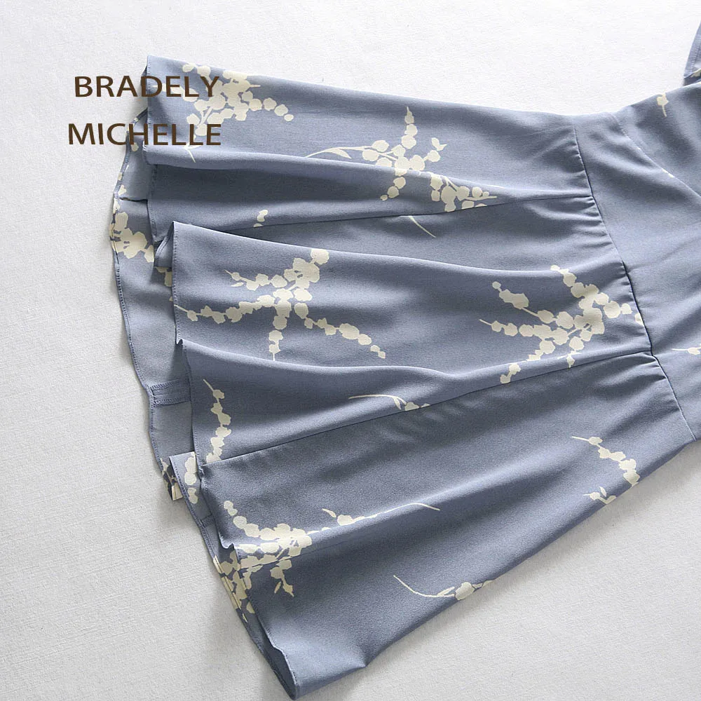BRADELY MICHELLE, Летнее мини платье, сексуальное, v-образный вырез, короткий рукав, с принтом, платья для женщин на молнии
