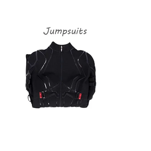 jumpsuit Мстители: эндшпиль, Черная Вдова, карнавальный костюм, Наташа ромаофф, костюм, платье из искусственной кожи для Хэллоуина, вечерние, полный комплект - Цвет: jumpsuit