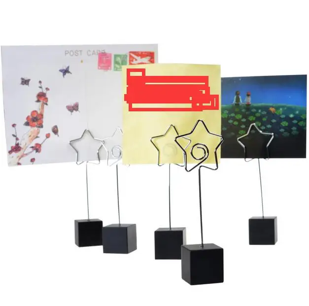 5 шт. держатель для заметок с зажимом в форме звезды Застежка Для Отображения