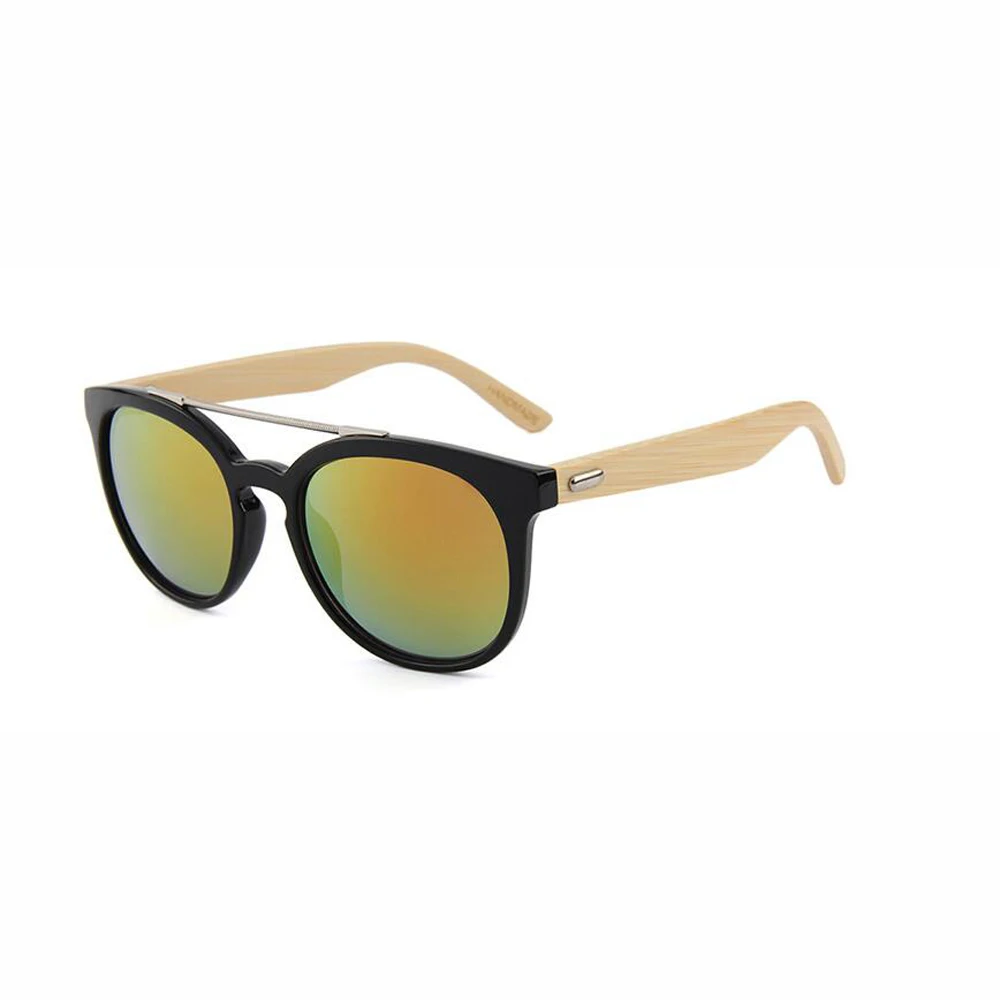 BerWer 2020 Round Frame Wooden Sunglasses New Arrival Men Women Retro Gafas Handmade Bamboo Wood | Аксессуары для одежды