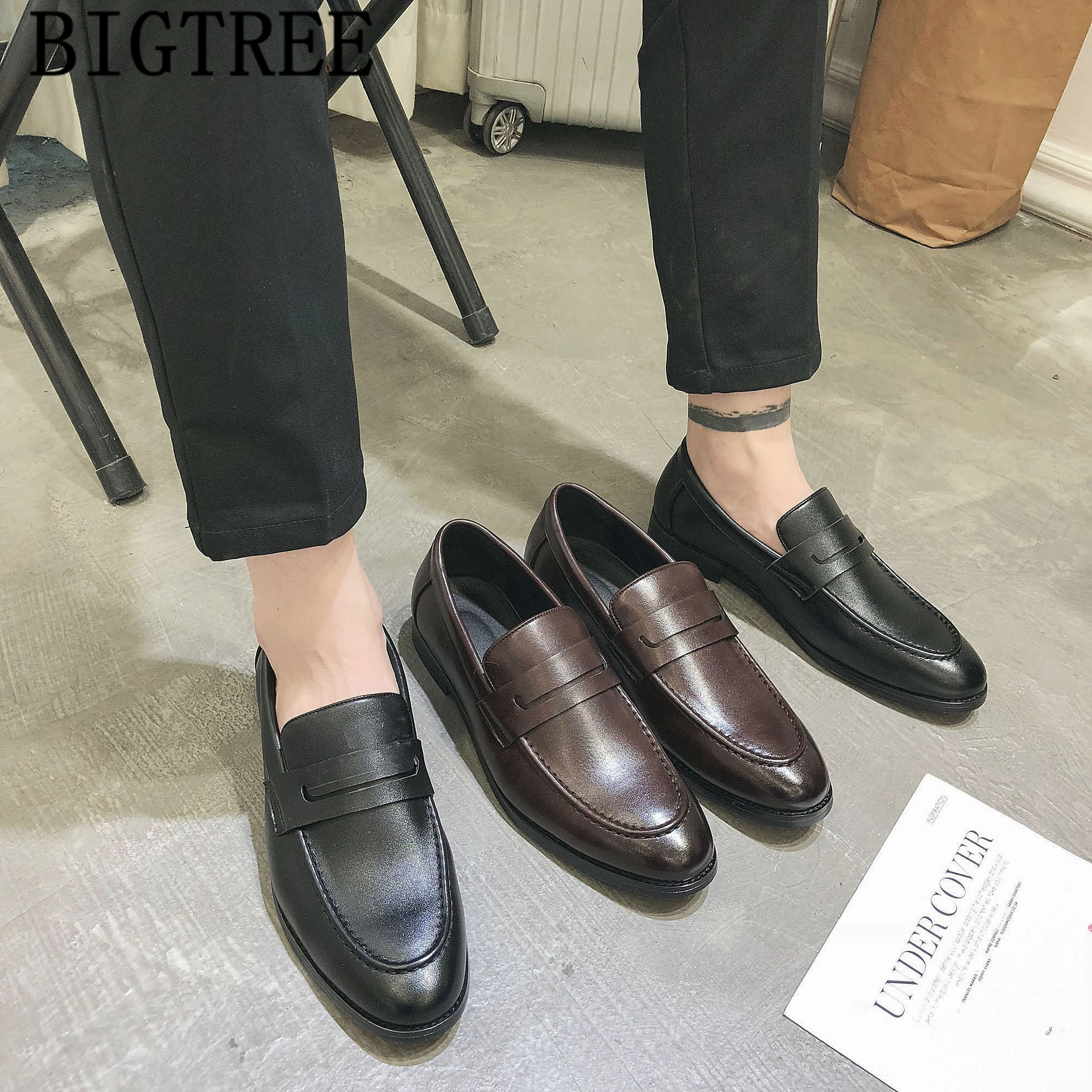 Мужская обувь с кисточками Классические Мужские модельные лоферы sepatu строгие