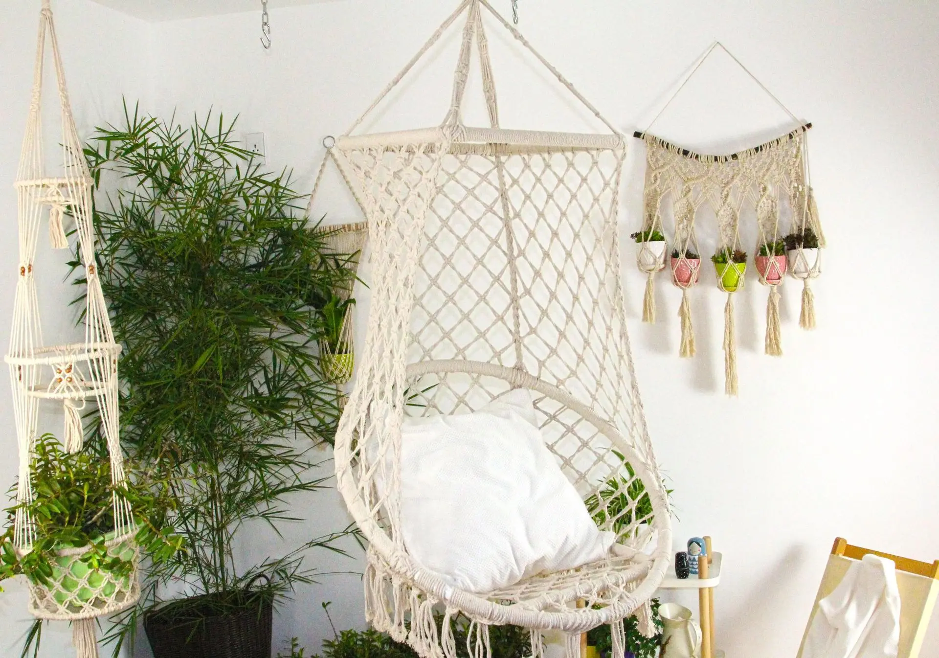 Скандинавские Ручной Кисточкой Гамак Крытый Открытый развлекательные качели