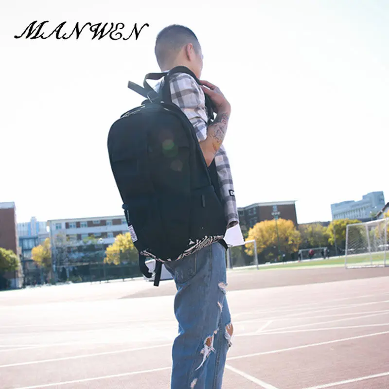 Мужской рюкзак одноцветное большой Ёмкость Школьные ранцы для Обувь девочек