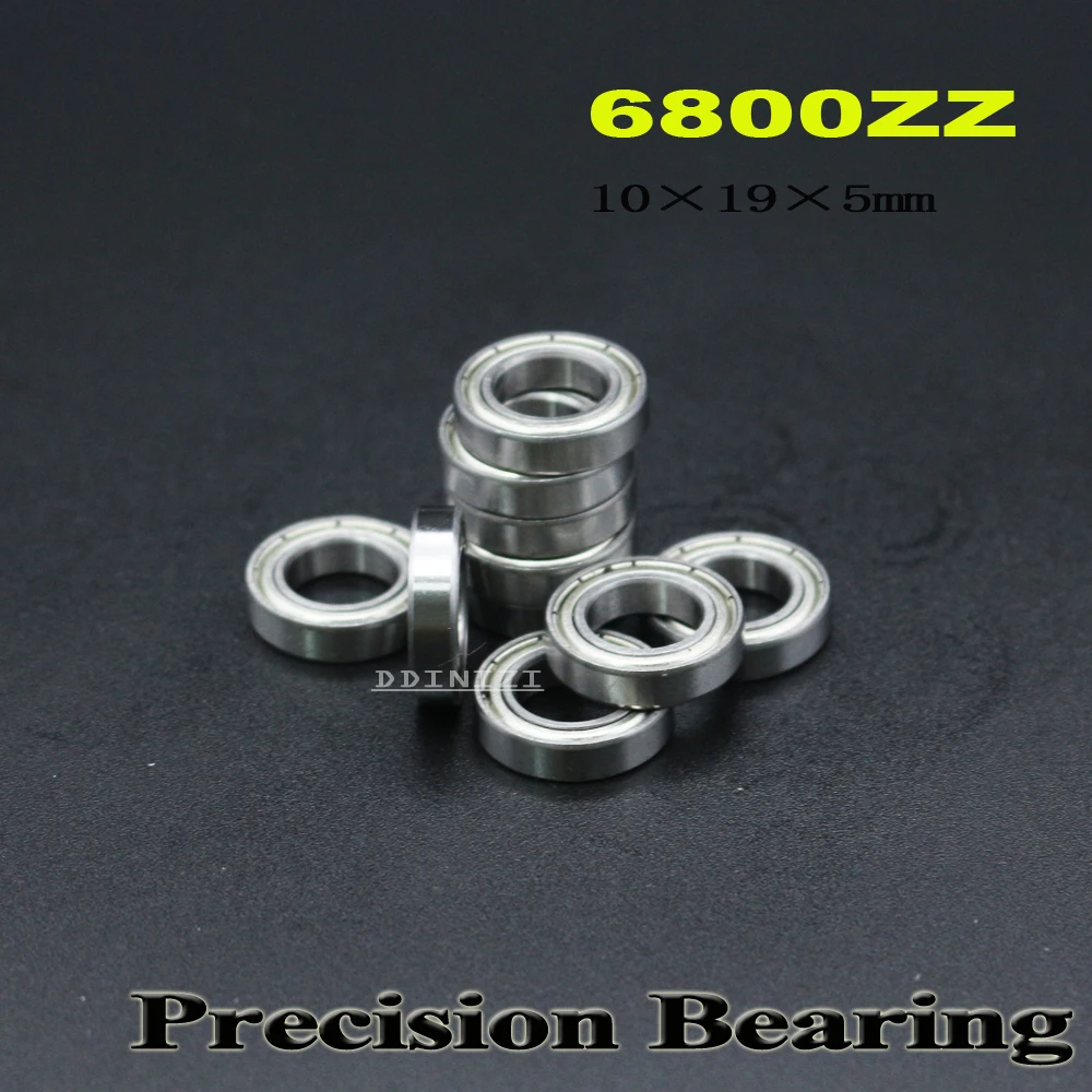 6800ZZ Bearing 10*19*5 mm ABEC-1 Metric Slim Thin Section 61800Z 6800 Z ZZ Ball Bearings 6800Z  (10 PCS)