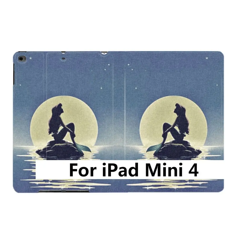 For iPad Mini 4 Русалочка морская Принцесса Ариэль для iPad Air 2 3 5 6th 9," 7th 10,2" 10," PRO Mini 4 5 планшет смарт-чехол - Цвет: For iPad Mini 4