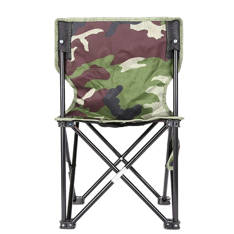 Camouflage Мини портативный складной стул, складной табурет для кемпинга, открытый складной стул для барбекю, кемпинга, рыбалки, путешествий, пеших прогулок, сада, пляжа, Oxf - Цвет: Camouflage