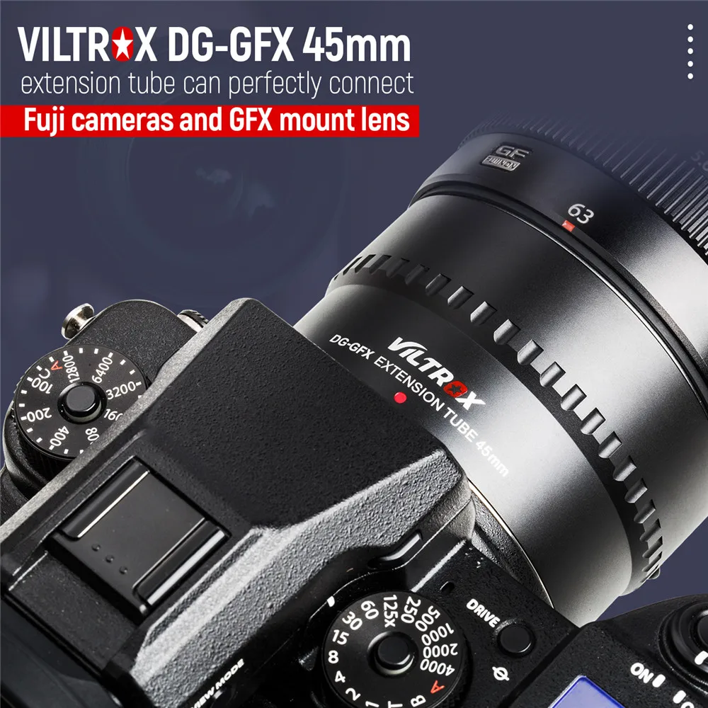 Viltrox DG-GFX 45 мм металлическое Крепление Автофокус AF макро Удлинительное Кольцо для