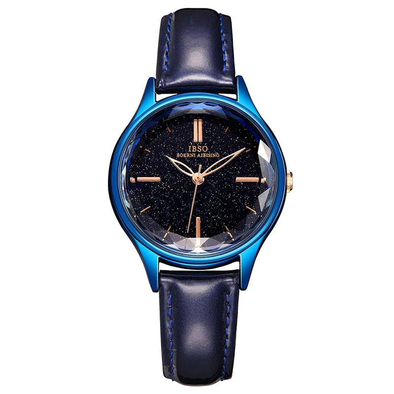 IBSO 11 мм наручные женские часы, роскошные женские часы, модные часы Montre Femme, кварцевые женские часы, Relogio Feminino - Цвет: Blue