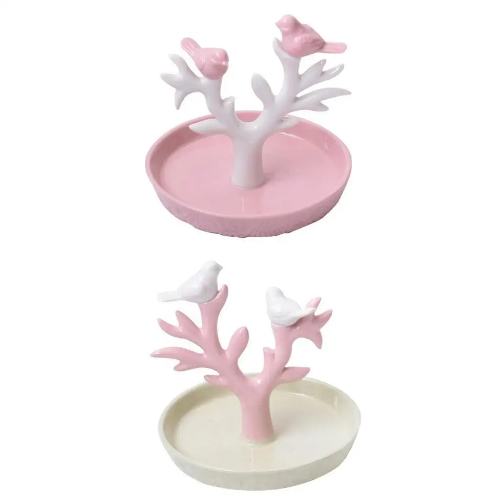 

Ceramic Tree Jewelry Ring Holder Earring Bracelet Necklace Organizer Stand