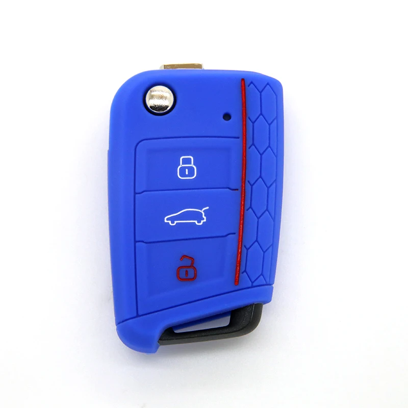 Factory Supply Silicone Car Key Cover Case For Volkswagen Golf 7 Skoda Octavia A7 New Polo Protect Bag Auto Accessories | Автомобили и