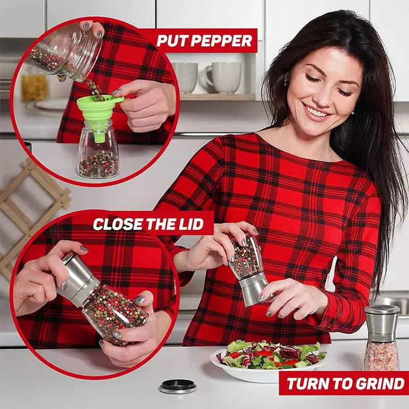 Ручная мельница для перца из нержавеющей стали|Солонки и тара хранения| |