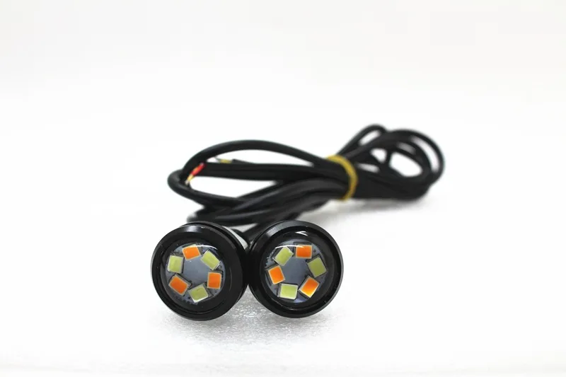 2 шт./партия 23 мм светодиодный ДХО &quotОрлиный глаз&quot дневные ходовые огни