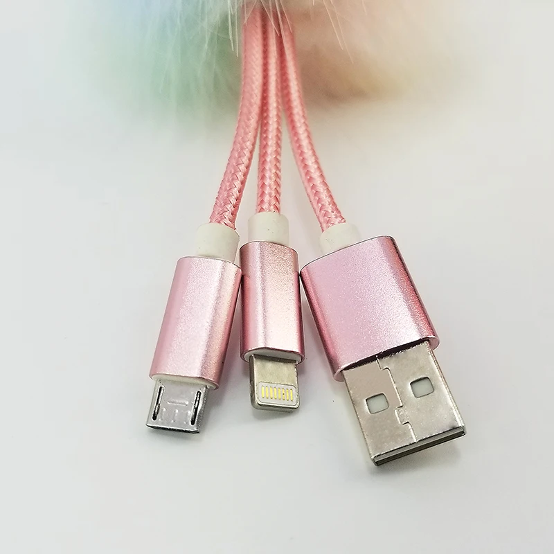 Портативный USB плетеный шнур брелок ручной работы Pom Ball Ювелирное Украшение В