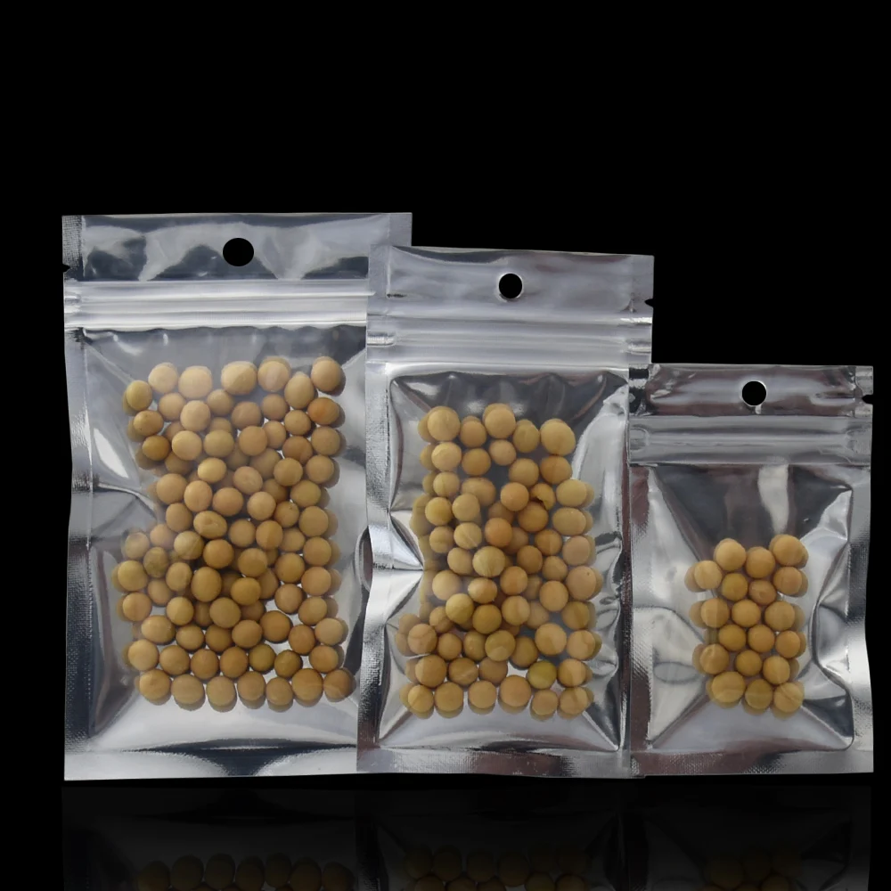 200 шт./лот 6*10 см маленький Ziplock клапан пластиковый пакет прозрачная алюминиевая