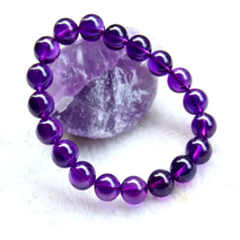 Браслеты из натурального фиолетового кристалла фиолетовые кристаллы кварцевые