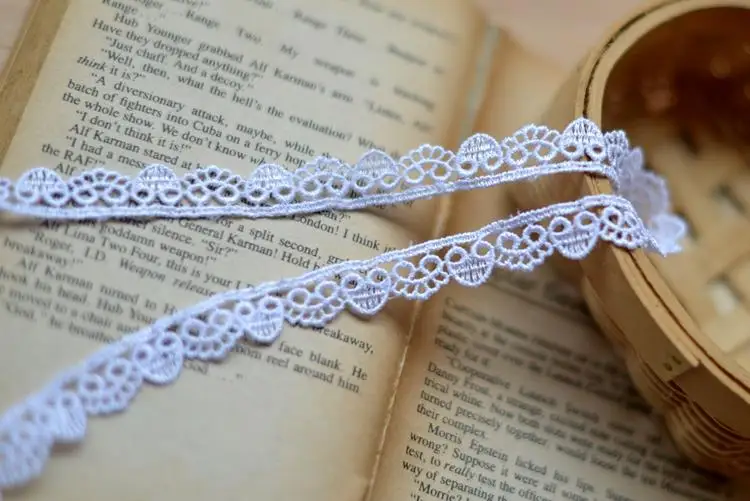 Отбеленные растворяется вышитые кружевные аксессуары для одежды материал ткань