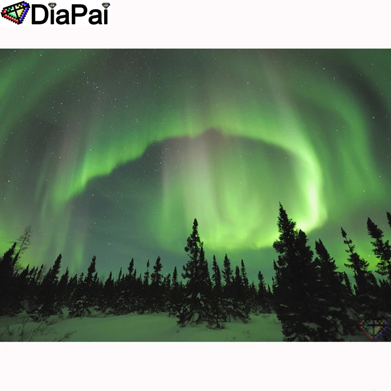 Алмазная живопись DIAPAI 5D сделай сам 100% полностью квадратная/круглая вышивка