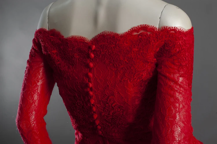 

Vinca Sunny Vestido De Noiva 2017 Vintage Lace Mermaid Wedding Dresses Long Sleeve Lace Appliqued Bridal Gowns Vestido de Casame