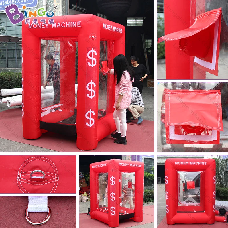 Factory direct sale 1.7X1.5X2.2 M inflatable cash grab machine cubic money booth catch game toy | Игрушки и хобби