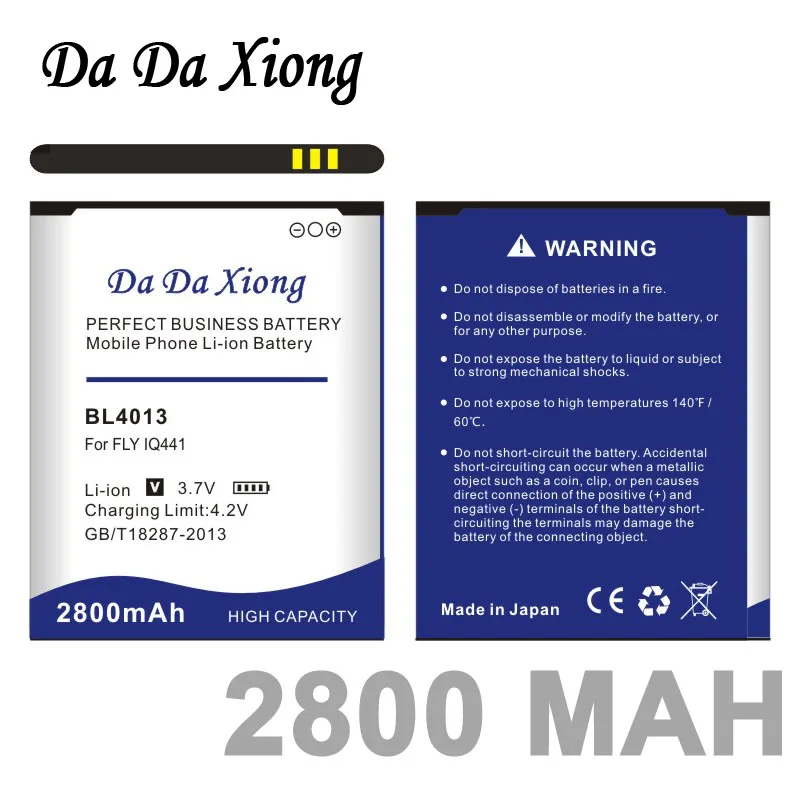 Аккумулятор DaDaXiong BL4013 на 2800 мА · ч для телефона FLY IQ441 | Мобильные телефоны и