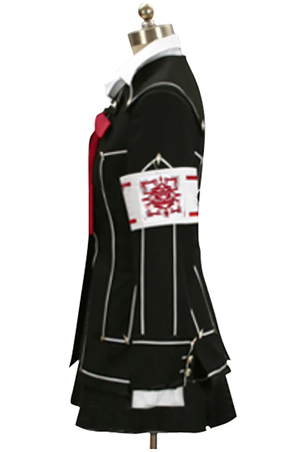 Костюм для косплея из аниме рыцарь вампира Черное женское платье с крестом Юки