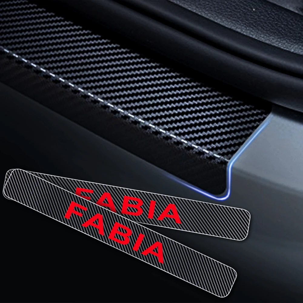 Дверные пороги для SKODA FABIA двери порог пластина Накладка на задний бампер порога