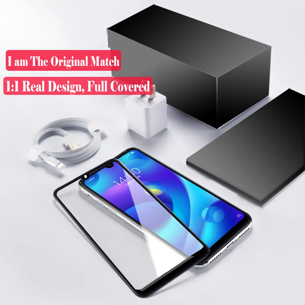 Стекло y6 2019 закаленное стекло для huawei полное покрытие 9 H премиум Защитная пленка