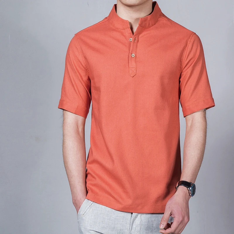 Helisopus модная мужская футболка льняное с короткими рукавами одноцветные футболки