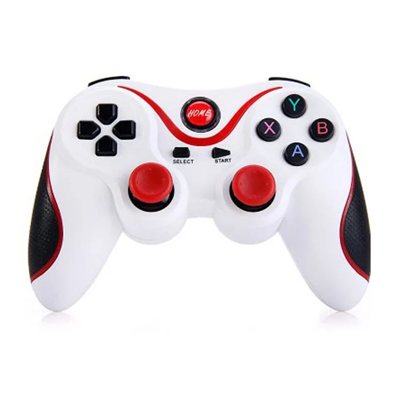 White with holder Игровой контроллер T3, беспроводной джойстик, Bluetooth 3,0, Android, геймпад, игровой пульт дистанционного управления для ПК, планшета, Xiaomi, huawei, смартфона - Цвет: White with holder