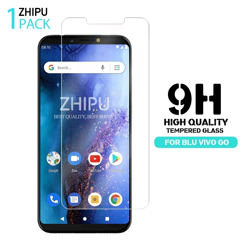 Закаленное стекло для BLU Vivo Go защитное 2.5D 9H Премиум защитная пленка|Защитные