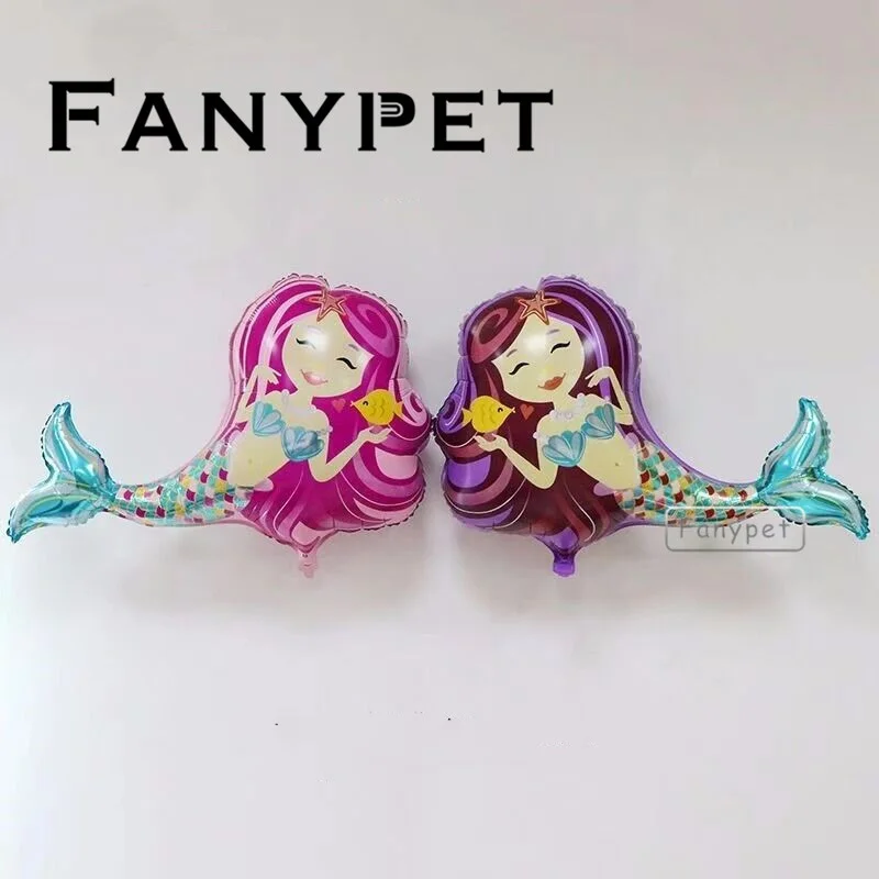 Fanypet 1 шт фольгированные шары с русалкой принцесса день рождения воздушный шар