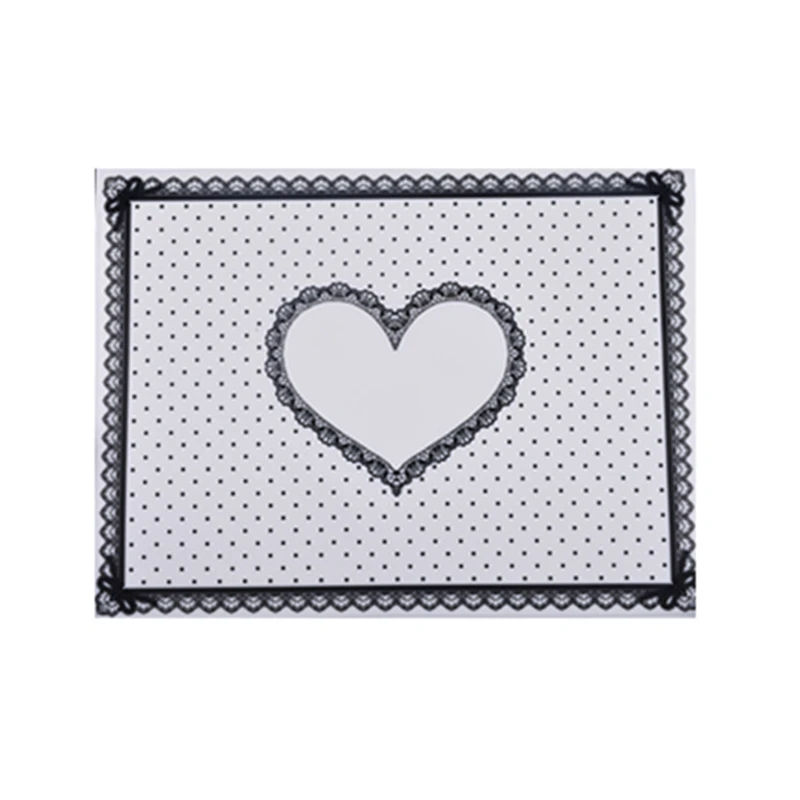 Силиконовый коврик для покрытия стола 5 цветов практики маникюра с сердечками