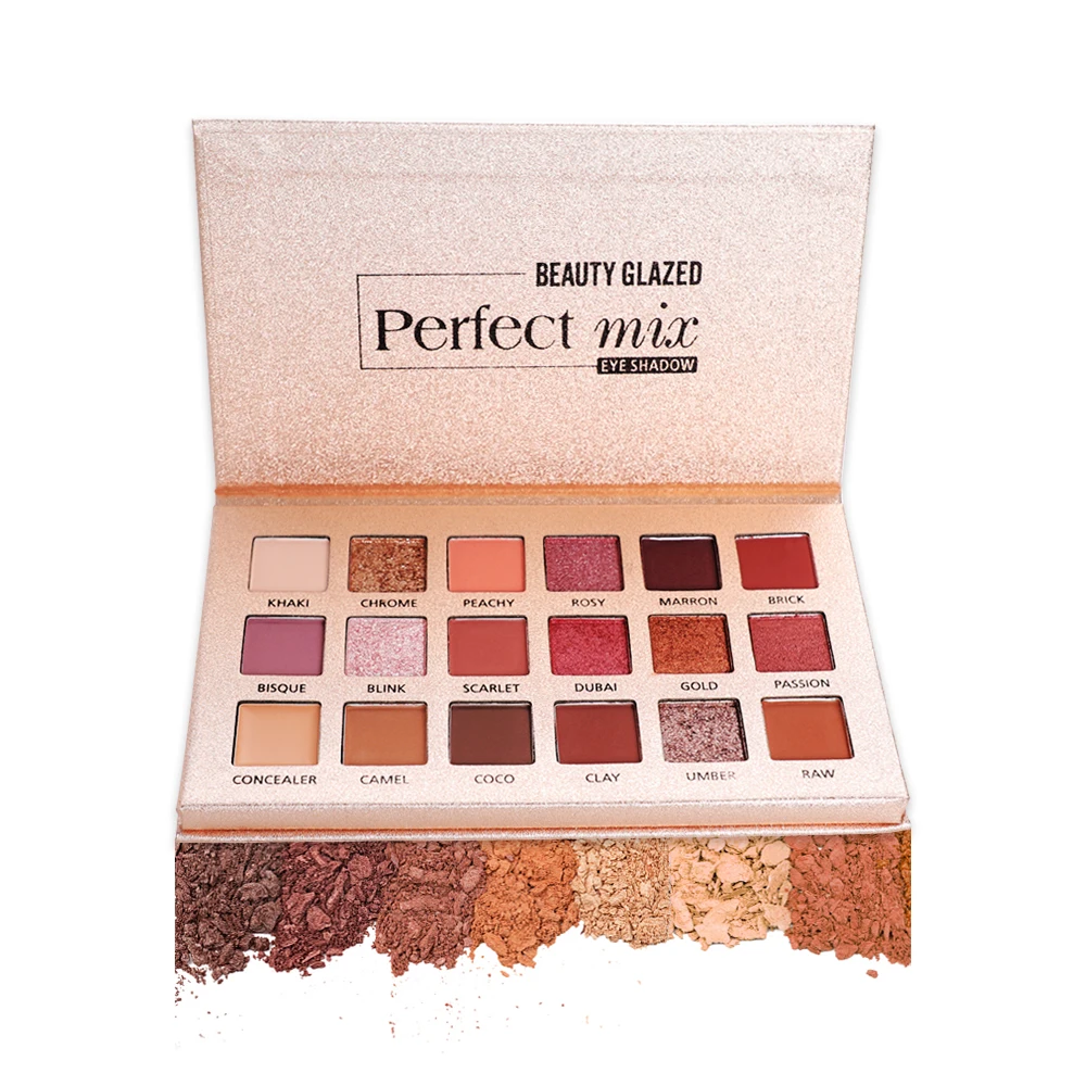 Beauty Glazed 18/16/14 видов цветов матовые и блестящие тени для век Палитра прессованные