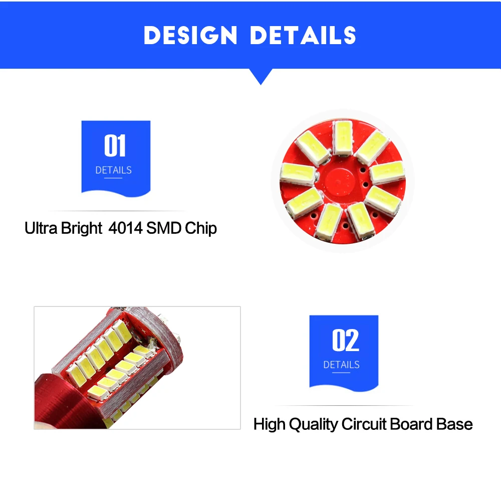 AEING 1*12V BAX9s 64132 H6W 57SMD No OBC/Canbus Error Free Led Wedge Parking/indicator/Dome Map/License Plate Light lamp Bulbs