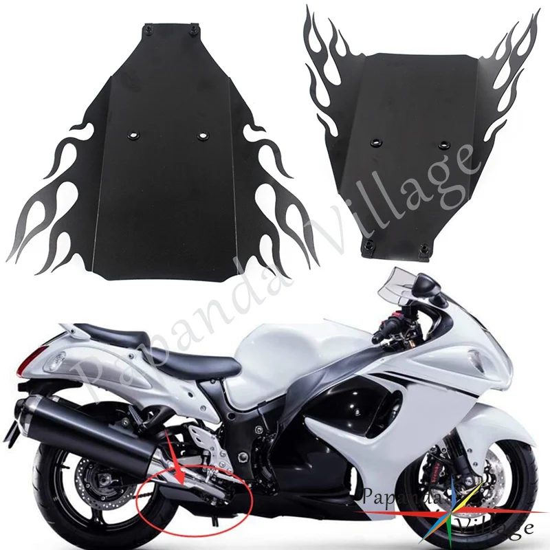 Для Suzuki GSXR 1300 GSX1300R Hayabusa 1999-2007 алюминиевый серебристый мотоцикл нижнее крыло под