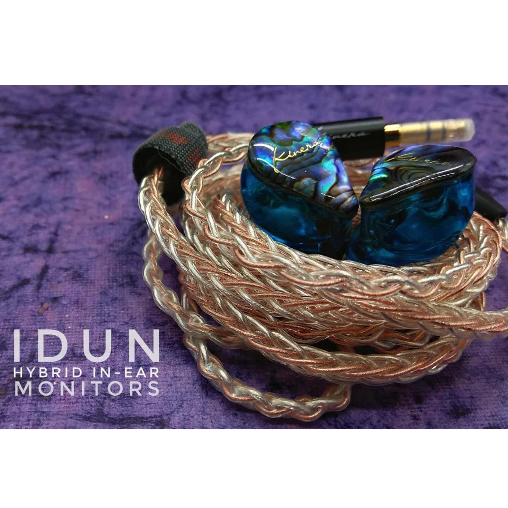 Новые оригинальные KINERA IDUN 2BA+ 1DD гибридные наушники в ухо HIFI DJ монитор для бега спортивные наушники с серебряным медным плетеным кабелем