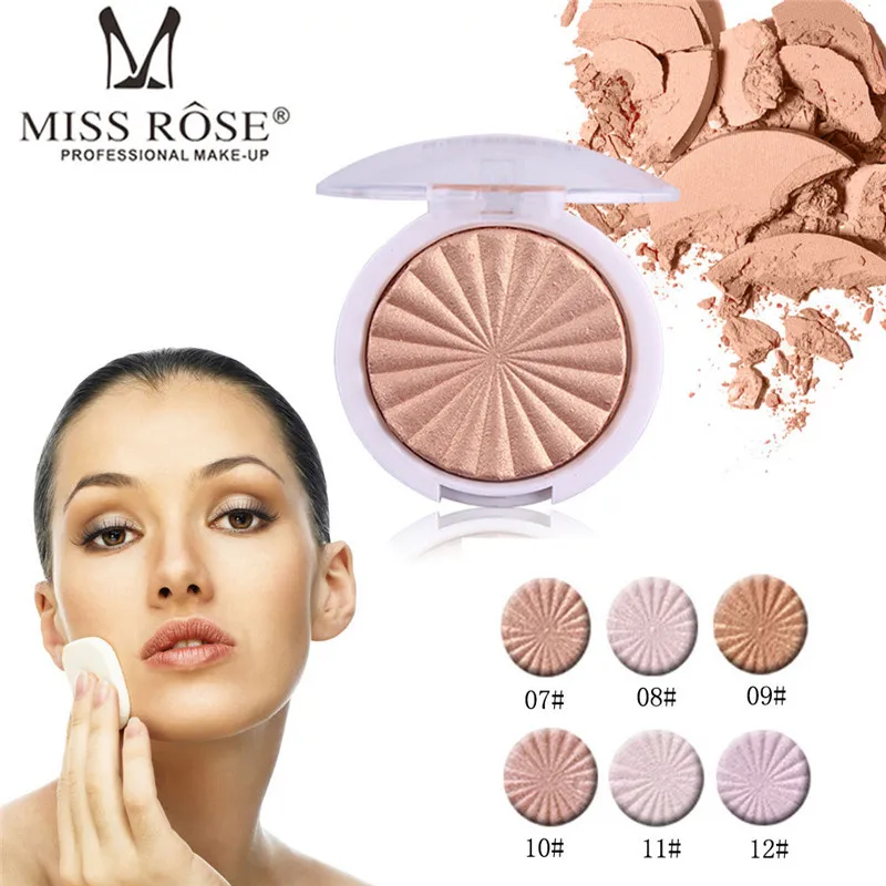 MISS ROSE 3D отбеливатель мерцающий блеск красота глазурованная хайлайер палитра